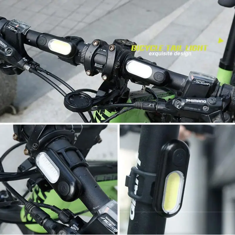 Bicicleta luz traseira recarregável usb aviso 5 modos biketail luz led destaque mtb ciclismo mochila capacete de segurança lâmpada