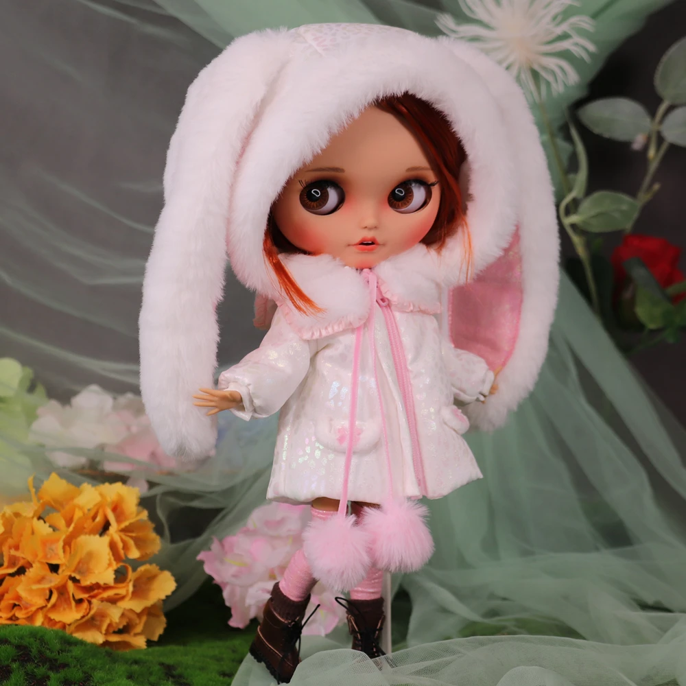 ICY DBS Blyth Doll No.BL1207 Red Brown Hair Tan Skin Pouting Mouth 1/6 BJD OB24 ANIME GIRL