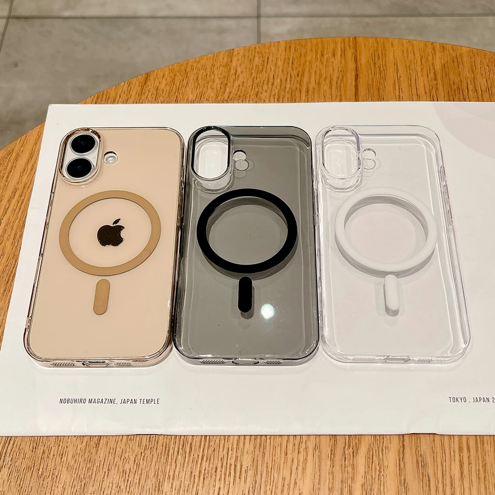 Desert Titanium Gold robuuste magsafe oplaadtelefoonhoes voor iPhone 16 15 14 13 12 11 Pro Max Plus magnetische schokbestendige harde cover