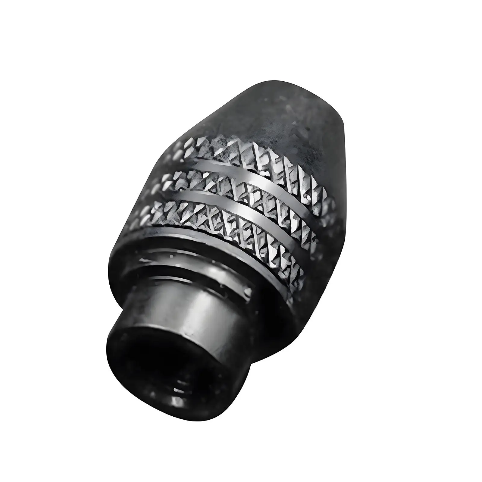 

Keyless Drill Chuck Mini Alloy Black 3-Jaw Adapter Converter Hold 0.3-32mm Drill Bits Ratchet Locking Chuck Key