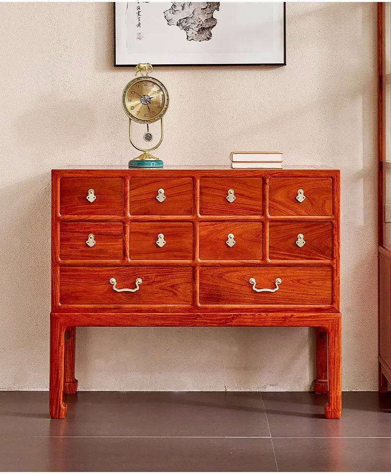 Burmese rosewood chest of drawers new Chinese bedroom storage storage large fruit rosewood drawer cabinet