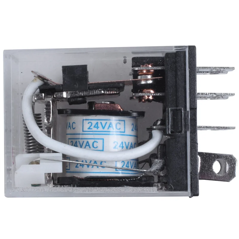 M13K-5X JQX-13F LY2 AC 24V Coil 8-Pin DPDT Red LED Electromagnetic Relay