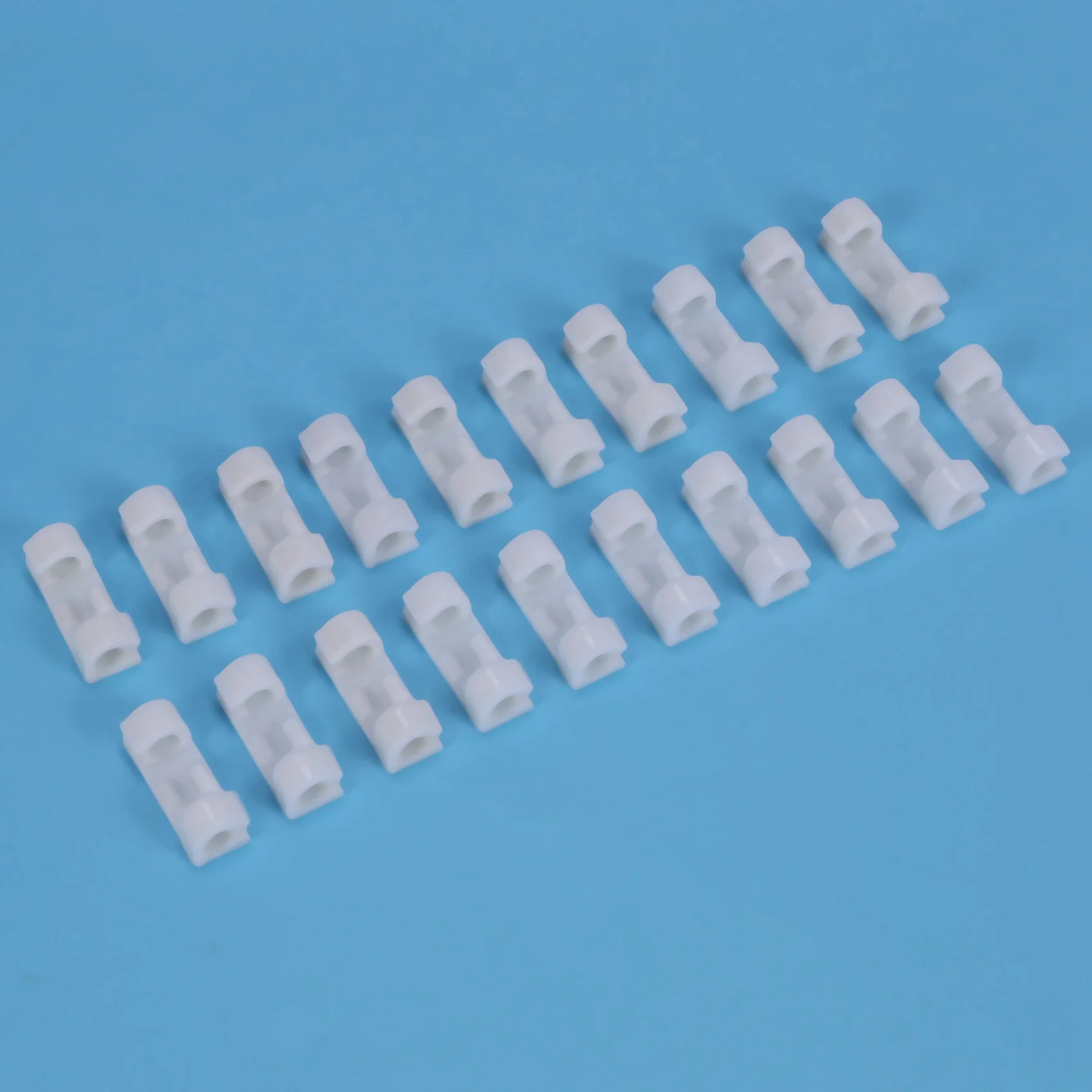 A36T-40Pcs/Lot Wire Fixing Clamp Clip Desktop Wire Clear Up Clips Holder Clamps Cable Clip Device USB Cord Clips(White)
