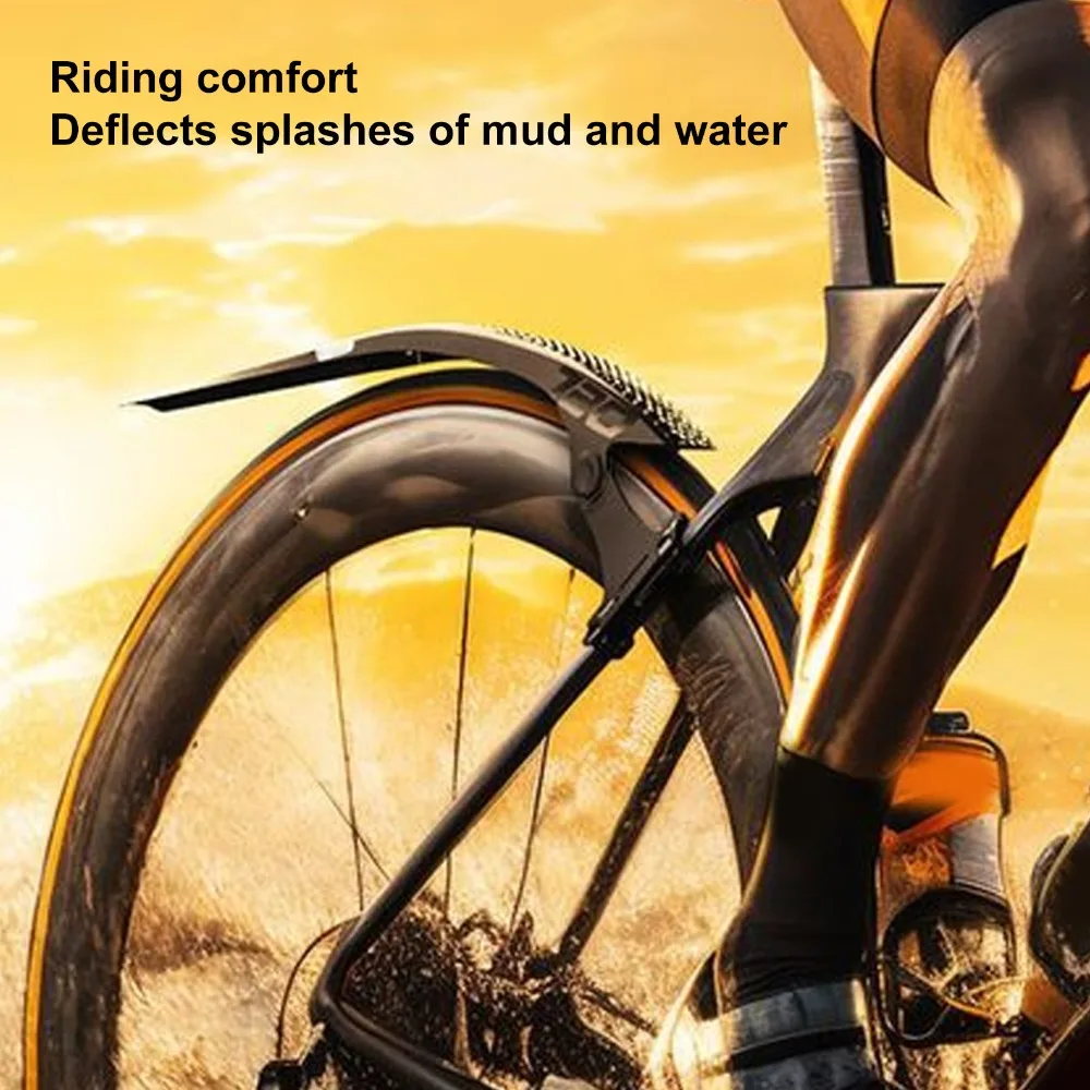 

Durable PC Nylon Road Bike Mudguard Lightweight Extended Bike Fenders Set Quick Release Adjustable Bike Mud Guard Road Bike