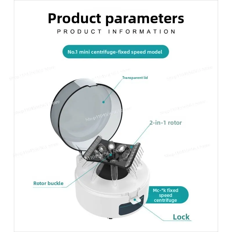 Mini Centrifuge CGF High Speed Small Handheld Centrifuge PRP Serum Separator Laboratory