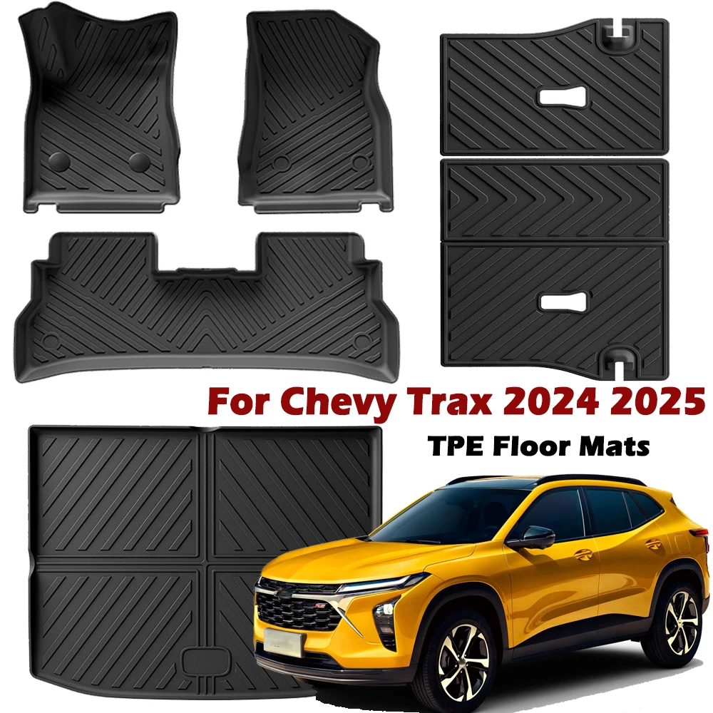 

TPE Floor Mats for Chevy Trax 2024 2025,All Weather Anti-Slip Waterproof Mats Protection Cargo Mat Waterproof Floor Liners