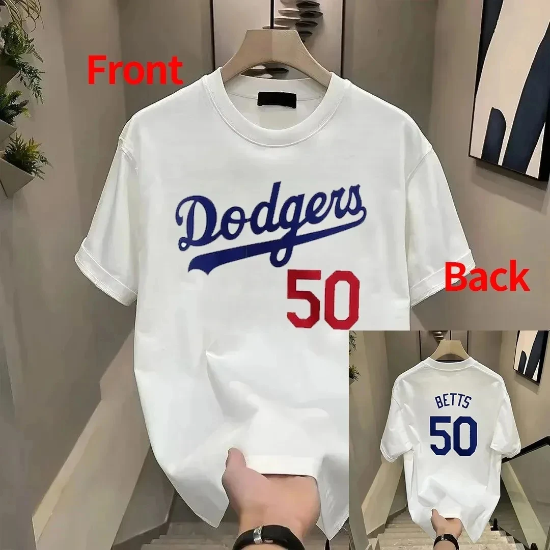 2024 vendita calda Los Angeles Dodgers numero 17 Tshirt puro cotone Training Top Sport manica corta maglia da Baseball per adulti