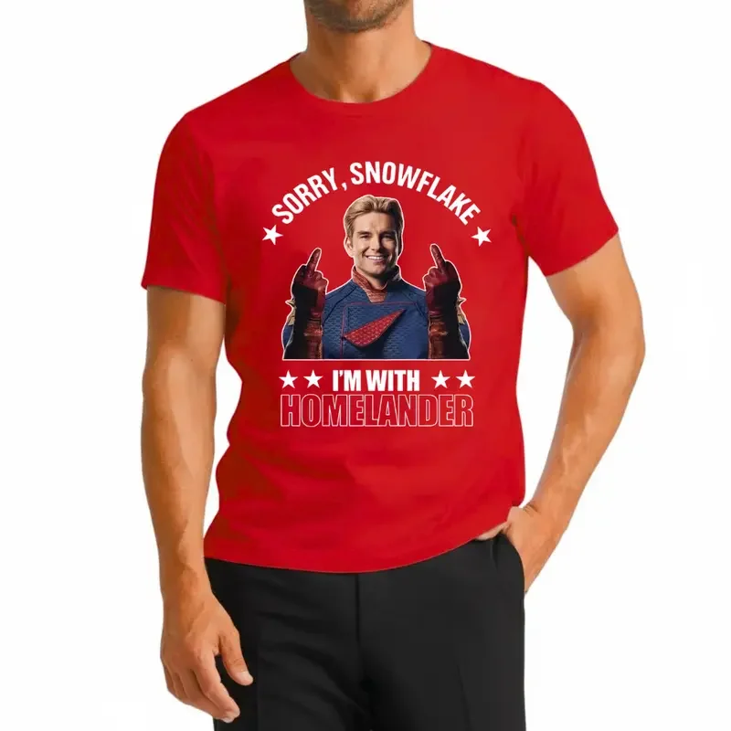 Tut mir leid, Snowflake, ich bin bei Homelander. Shirt The Boys Merchandise Sommer T-Shirt aus reiner Baumwolle für Herren, Kinderkleidung, T-Shirt Y2k für Damen ﻿ – Detail 2