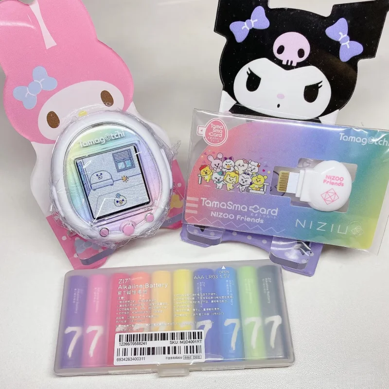 Bandai Tamagotchi-máquina electrónica inteligente para mascotas, pantalla Virtual a Color, consola de juegos interactiva para mascotas, tarjeta de expansión inteligente