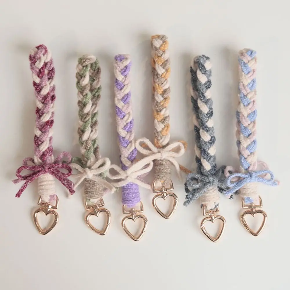 

Креативный ремешок для телефона с бантом, ремешок ручной работы с защитой от потери телефона, красочный портативный ремешок для сумки через плечо