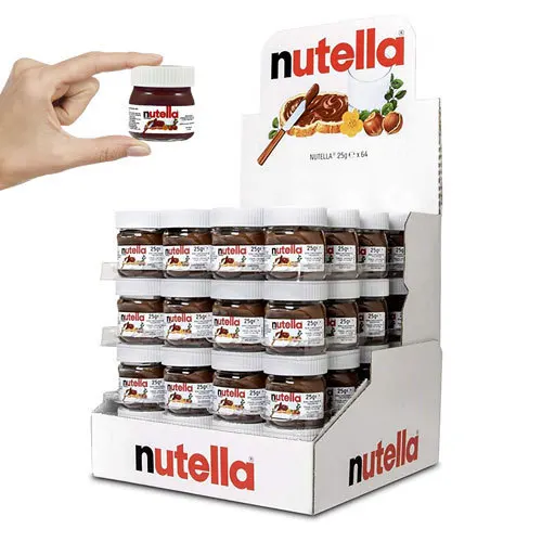 Nutella Mini 25Gr Glass Jar. 16 / 32 / 64 Units. Ideal for Gifts, Communions, Baptisms. Hotels.