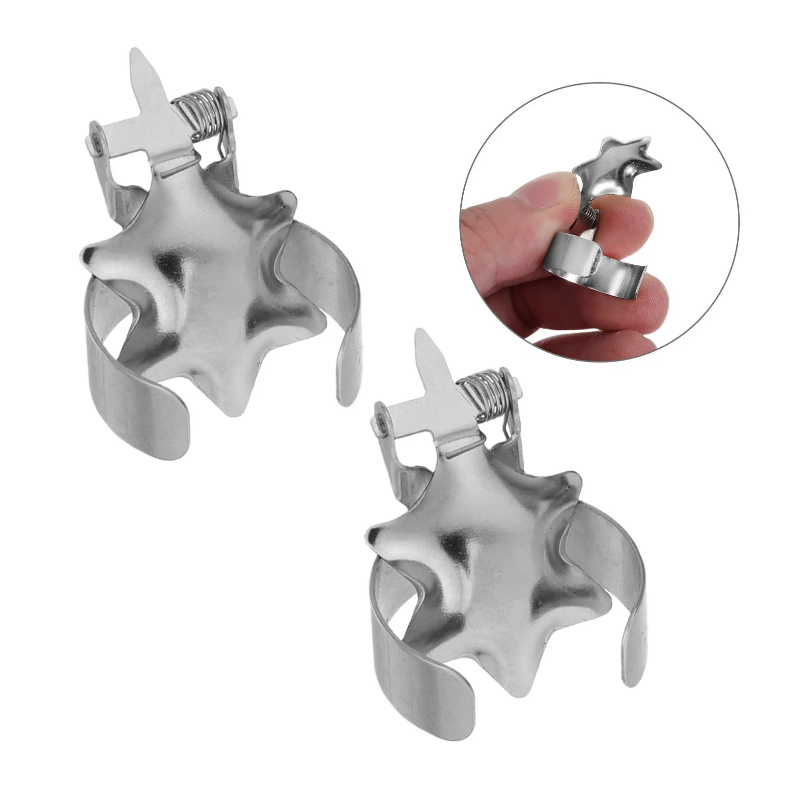 2Pcs Automatic Extinguisher Metal Snuffer Zinc Alloy Safe Flame Wick Extinguisher for Home Church Restaurant