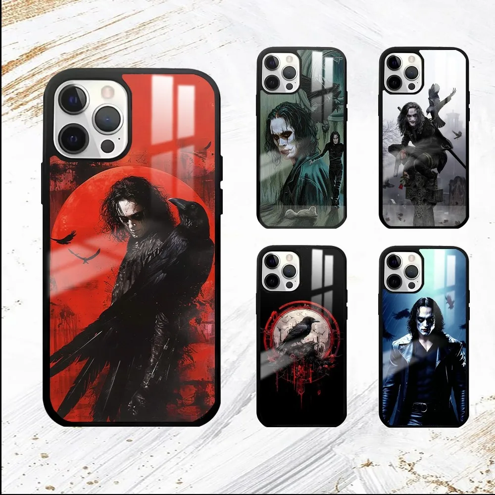 T-THE-C-CROWS Movie Phone Case For iPhone 16 15 14 13 12 11 Pro Max Plus Mini PC Mirror Fashion  phone case