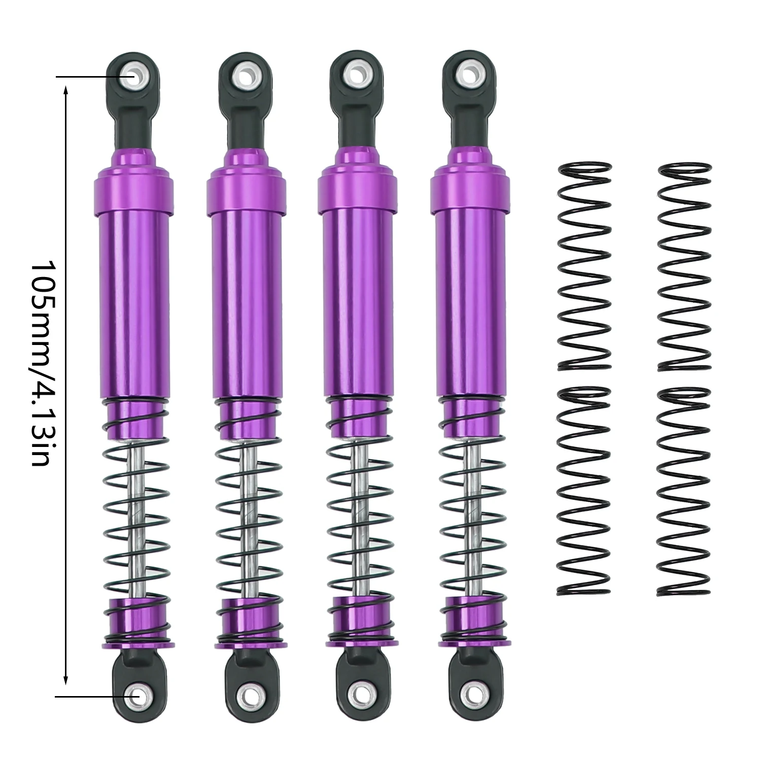 FACSNY Big Bore Shocks aus Metall, 75 85 95 105 115 mm, mit Öl gefüllt, für 1/10 RC Crawler LCG Cheater Rigs SCX10 TRX4 Gamde R1 Comp Builds 6