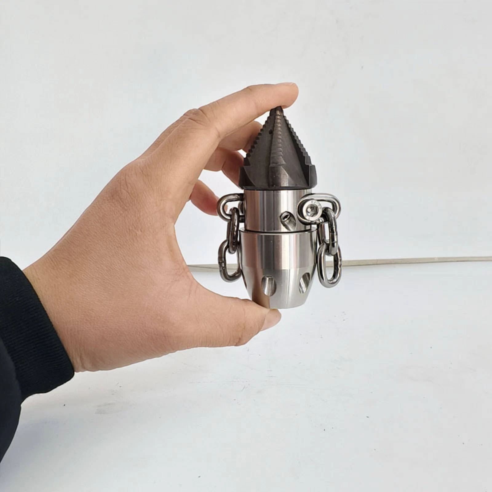 

Rotating Sewer Nozzle Heavy Duty Cleaning Tip Drain Cleaning Nozzle Long-Lasting Fitting Wear Resistant for Plumbers, Drains