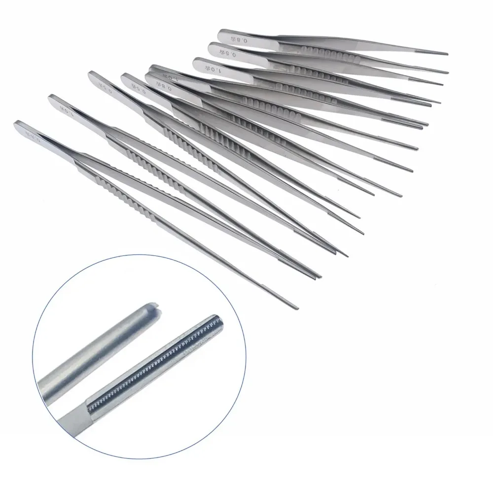 Vascula Forceps Cardiac Dissecting Forceps Stainless steel Tissue tweezers Atraumatic tips Microsurgical instruments new
