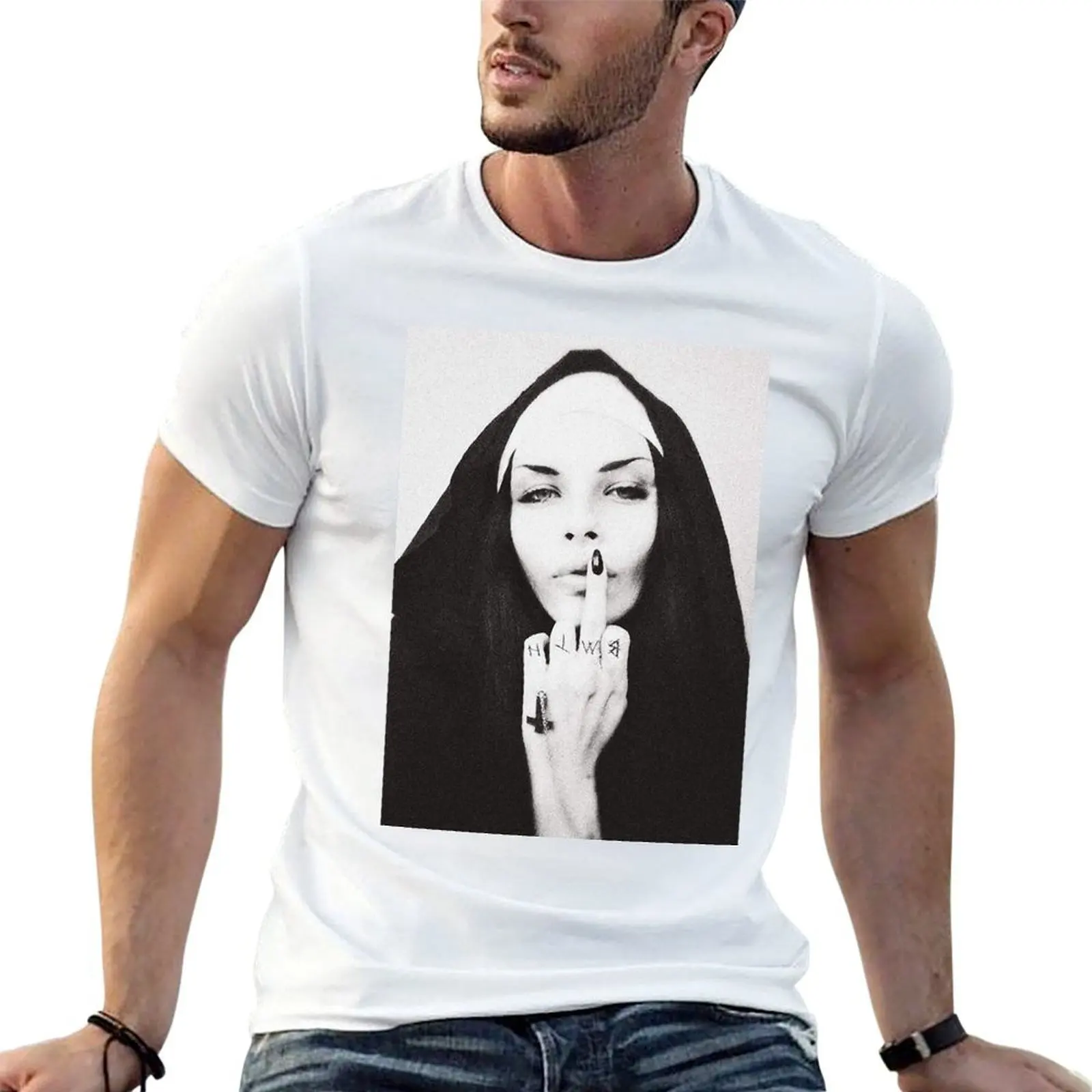 

nun T-Shirt anime tshirt t shirt for man 100 percent cotton T-Shirt