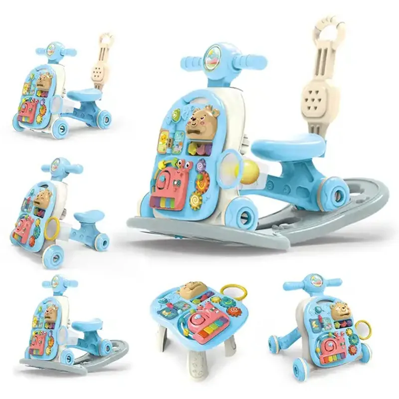 Baby 6-in-1 Walker Cart & Rocker Early Learning Toy
