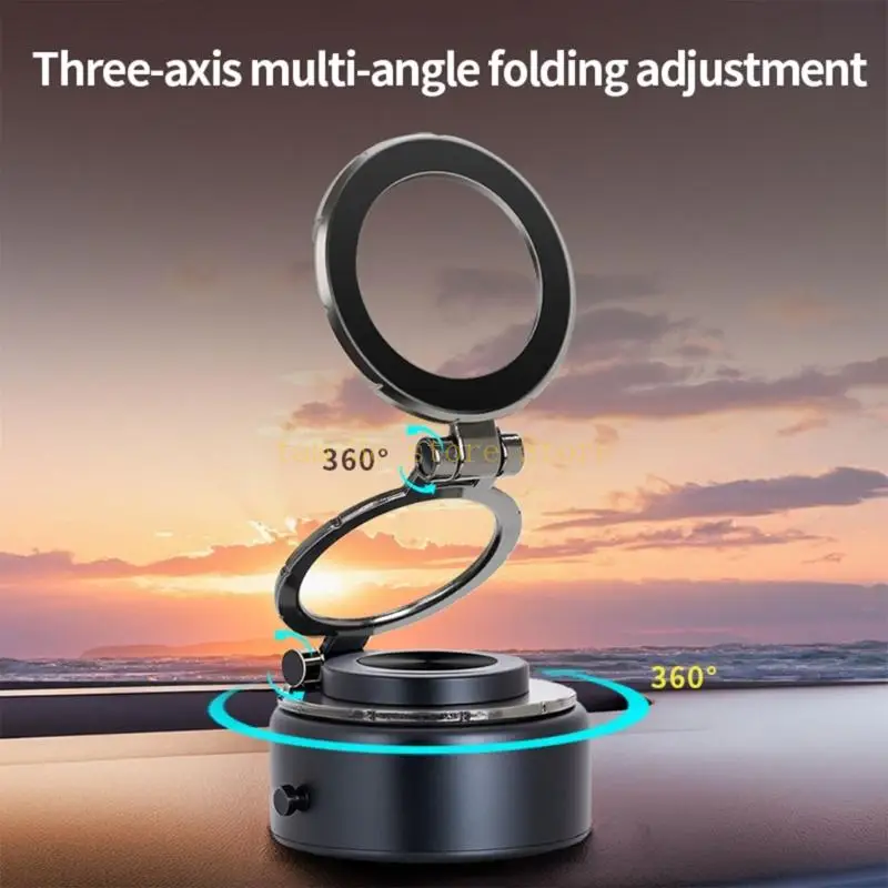 Phone Holder Bracket Stand Holder for Car 360 Degree Rotatable Cellphone Mount with Strong Magnets Space Saving