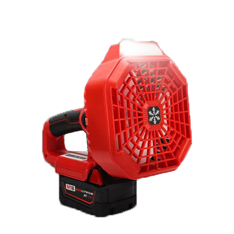 

LED Camping Fan Cordless Portable Fan with USB Port for Milwaukee 18V Li-ion Batteries for Repairing Cars and Outdoor Camping