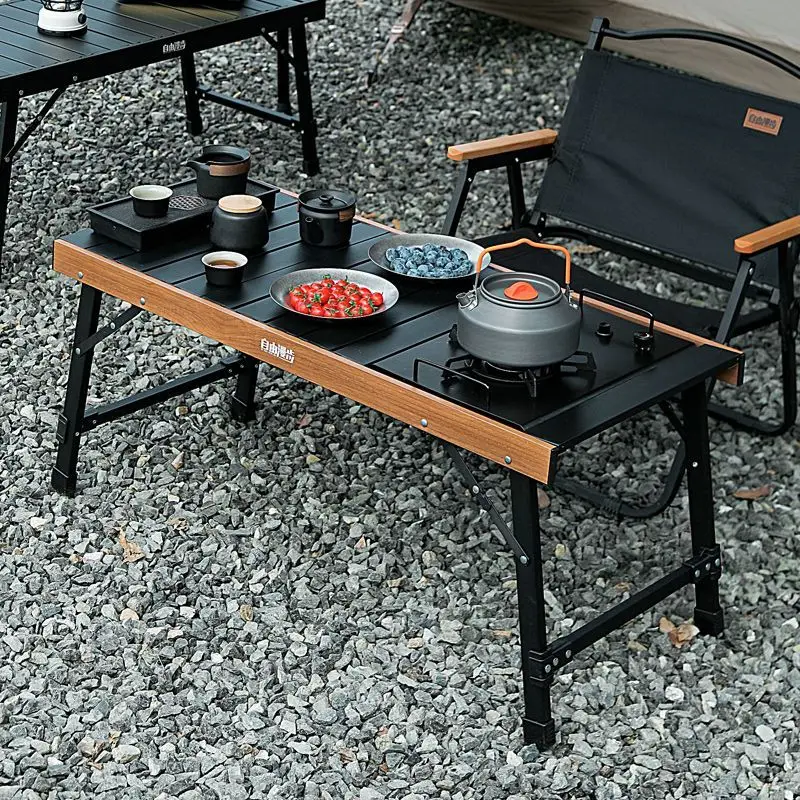 

Outdoor IGT Combat Style Folding Portable Table Camping Table and Chairs Multi-functional Coffee Camping Dining