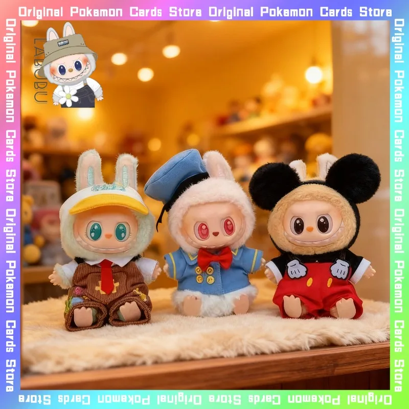 

Only Clothes for 17cm V1 V2 V3 Labubu Disney Donald Duck Clothing Anime Cartoon Doll Accessories Decoration Birthday Toy Gifts