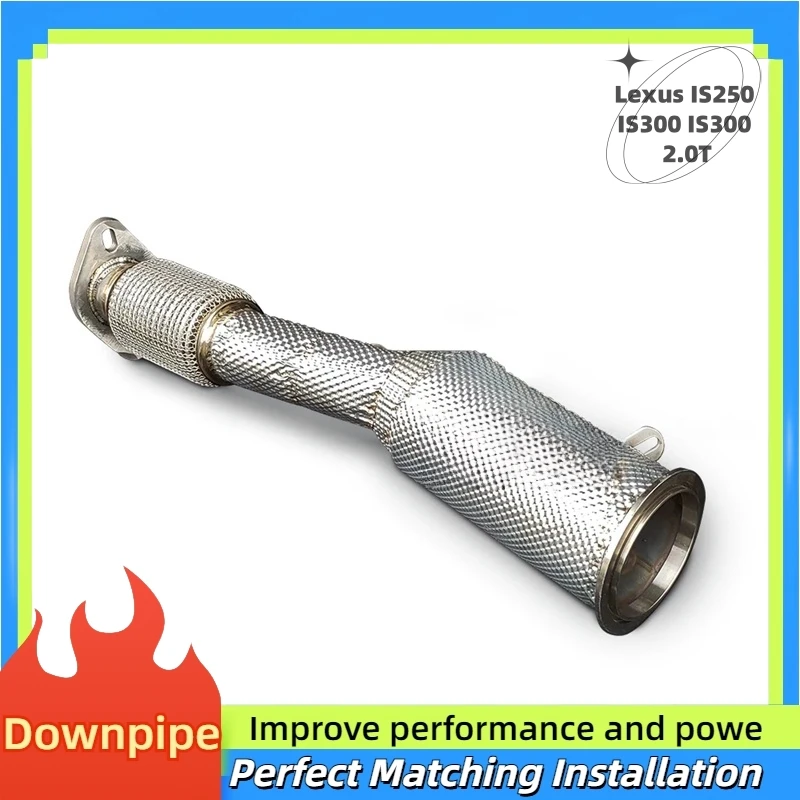 

For Lexus IS250, IS300, IS300 2.0T Stainless Steel Performance Exhaust Downpipe Head Section Exhaust Pipe Exhaust Modification