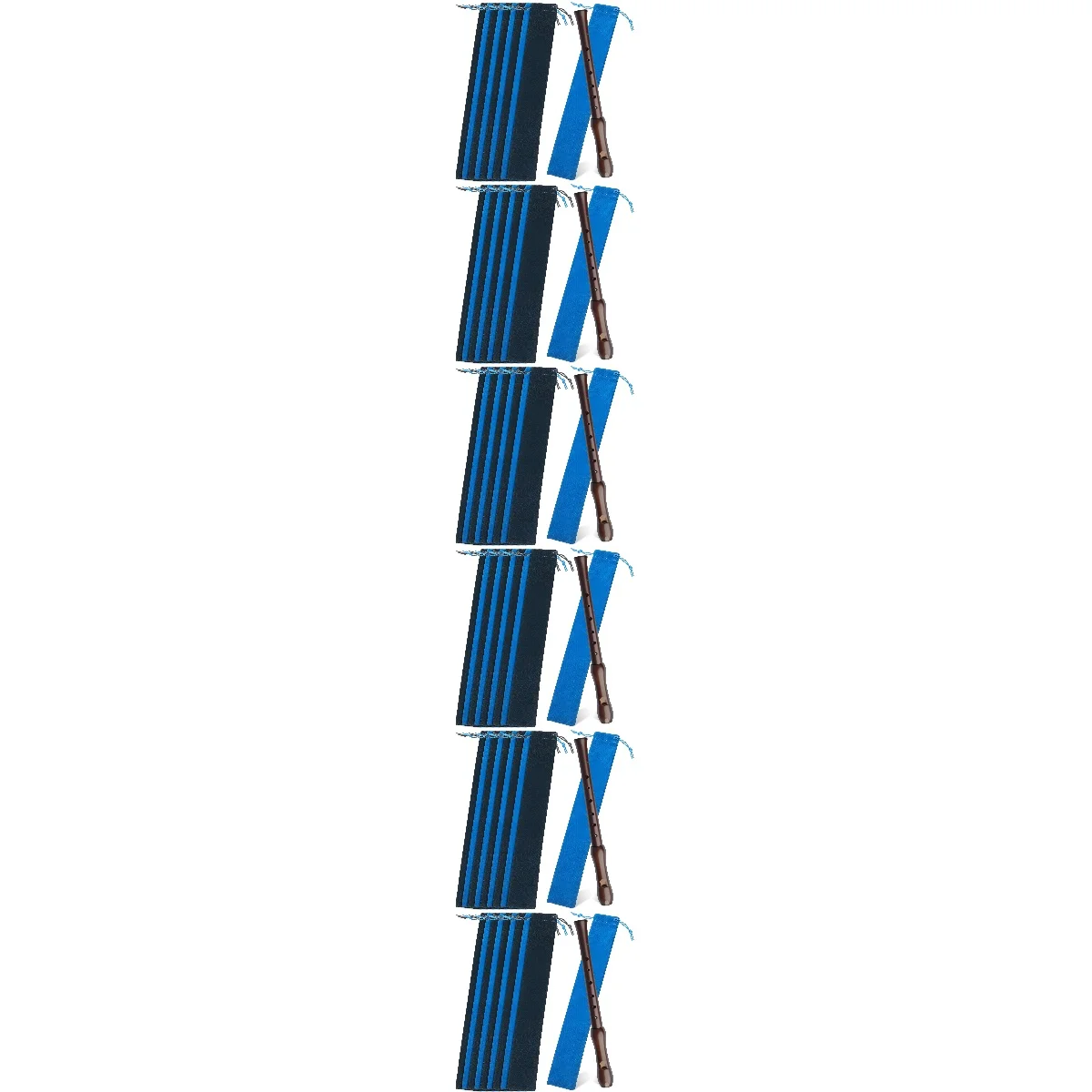 

6pcs Set of 6 Recorder Instrument Cover Piccolo Flute Case Soprano Pouch Storage Bags