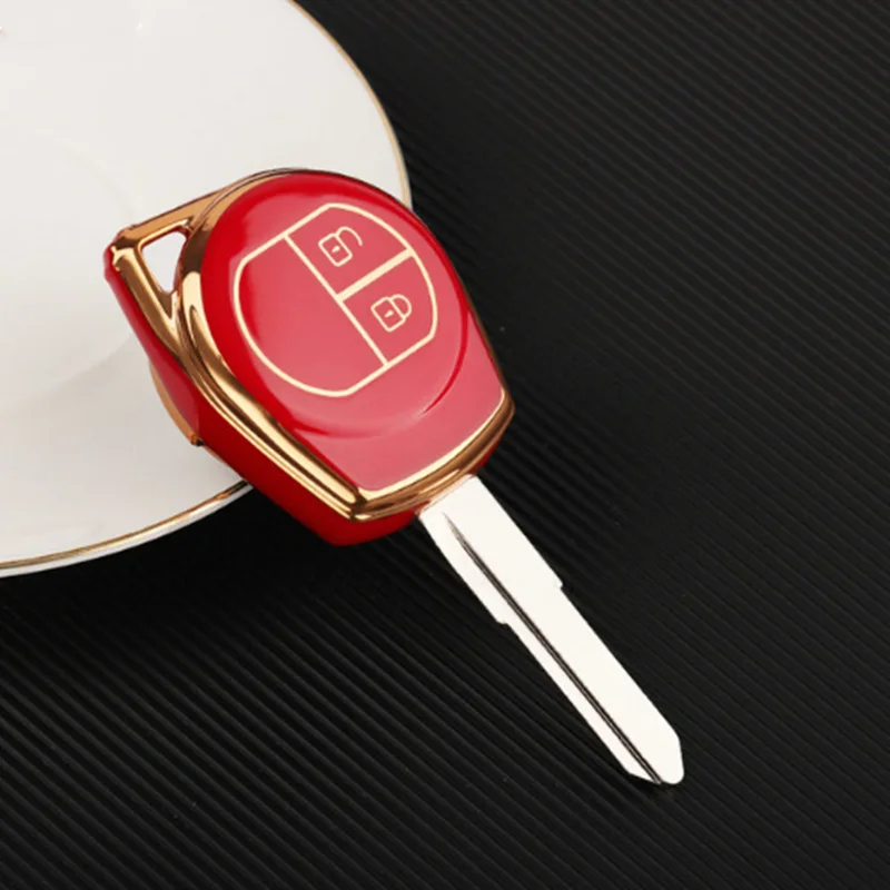 TPU Car Key Case Cover Shell Fob for Suzuki Swift Grand Liana SX4 Window Vitara Amagatarai Keychain Accessories