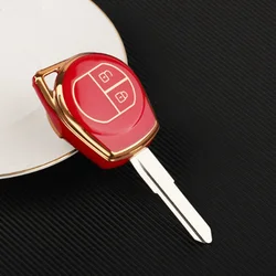 TPU Car Key Case Cover Shell Fob for Suzuki Swift Grand Liana SX4 Window Vitara Amagatarai Keychain Accessories