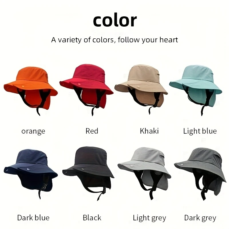 Dual-purpose Detachable Breathable Quick-dry Cap for Marine Water Activitie Fishing Outdoor Exploration Cycling Surfing Fishing