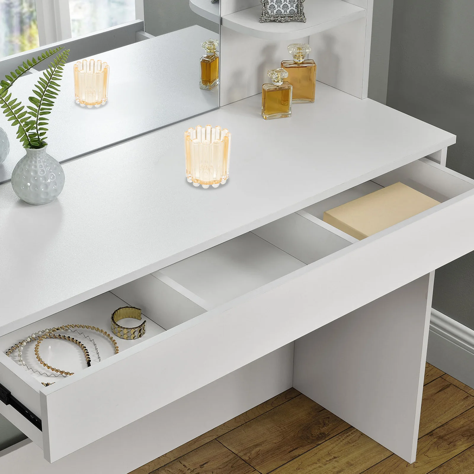 

Makeup Brush Holder Thickened Glass Large Capacity Makeup Brush Organizer Vanity Desktop Container Pencil Holder Pen Organizer