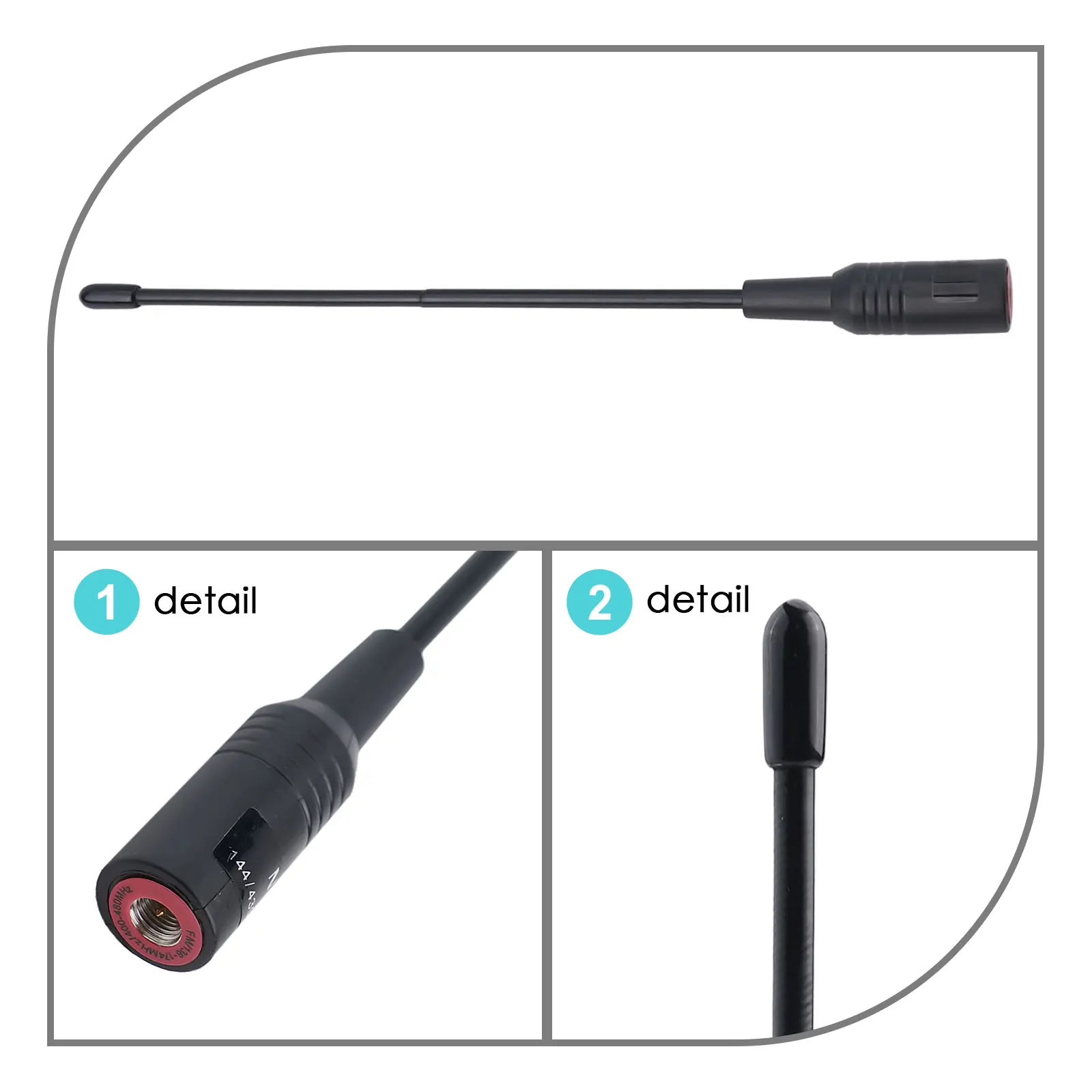 For SMA Male Dual-band for antenna for 144MHz and 430MHz Bands Designed for Yaesu VX-1R VX-2R VX-3R VX-3E VX-5R VX-6R Radios