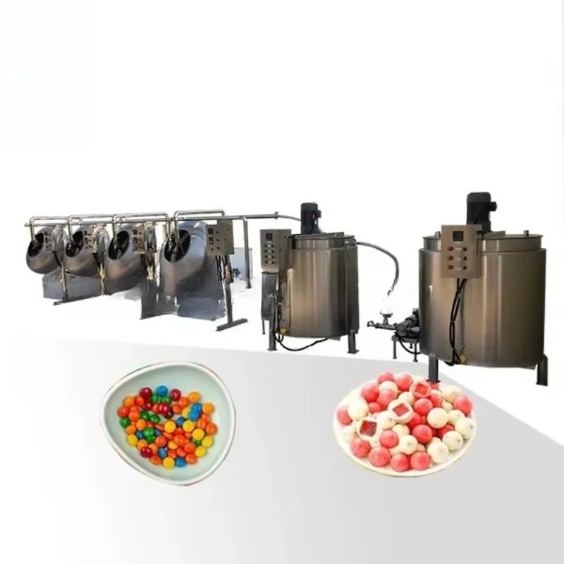 Automated Multifunctional Chocolate Peanut Nut Coating Machine