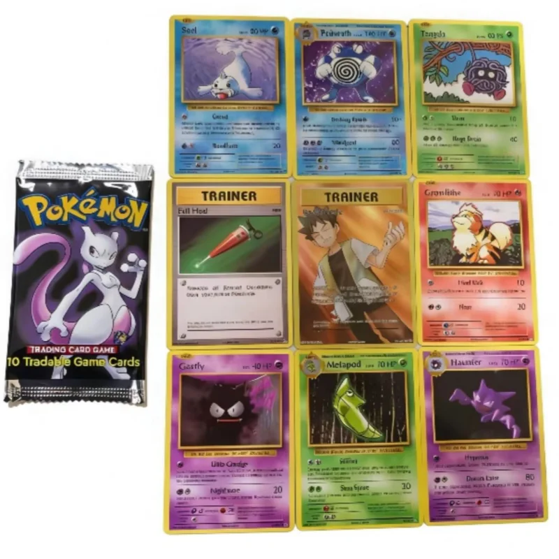 Carte Pokémon PKM Set completo Foil 36 Packs1ST Edition PTCG Proxy Card Base classica Booster Card Venusaur Pikachu Card Giocattoli Regali