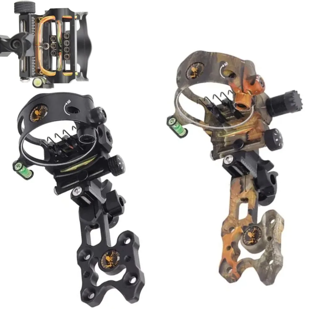 

Compound Bow Five-pin Sight Adjustable Aluminum Alloy Sight For Bow and Arrow Outdoor Shooting Training Target Aiming Archery