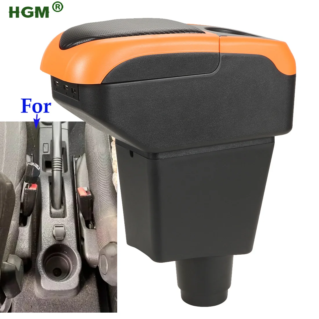 For Renault Logan 2 Armrest For Dacia Logan 2 dokker Renault Sandero 2 Car Armrest Box Interior Retrofit Accessories Storage Box