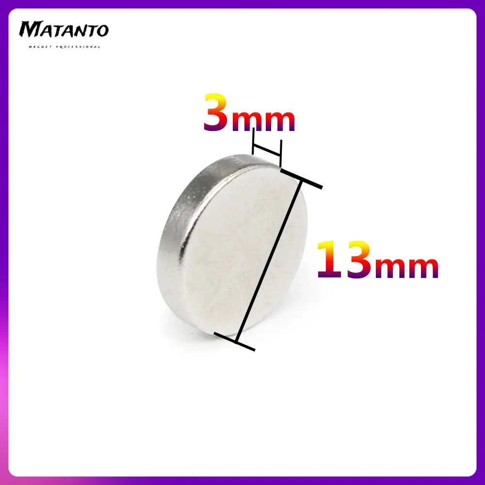 10/20/50/100/150PCS 13x3 mm Disc Neodymium Magnets 13mm*3mm Sheet Permanent Round N35 Super Strong Powerful Magnets 13*3 mm