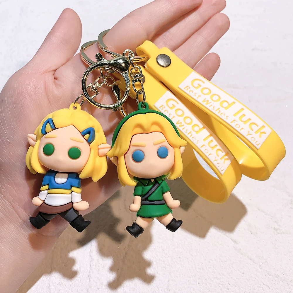 Game The Legend of Zelda Keychain Hylian Shield Zelda Link Sheikah Model Pendant Key Chain for Backpack Ornament for Kid Toys