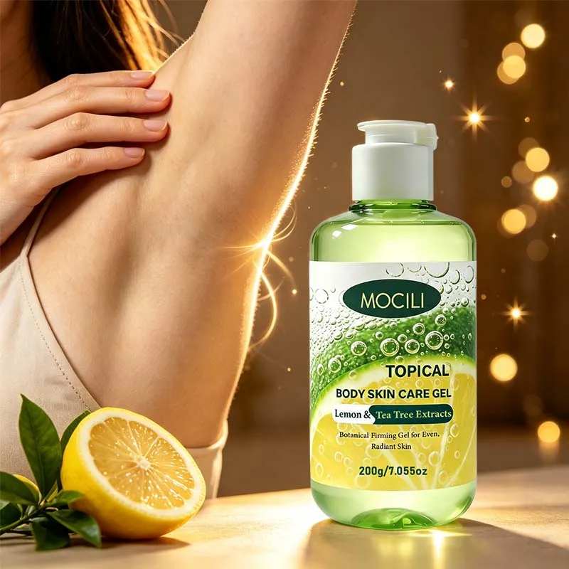 Gentle Lemon Tea Tree Body Moisturizing Gel Nourish Body Skin Soften Rough Texture Improve Dull Skin Appearance Skincare 200g