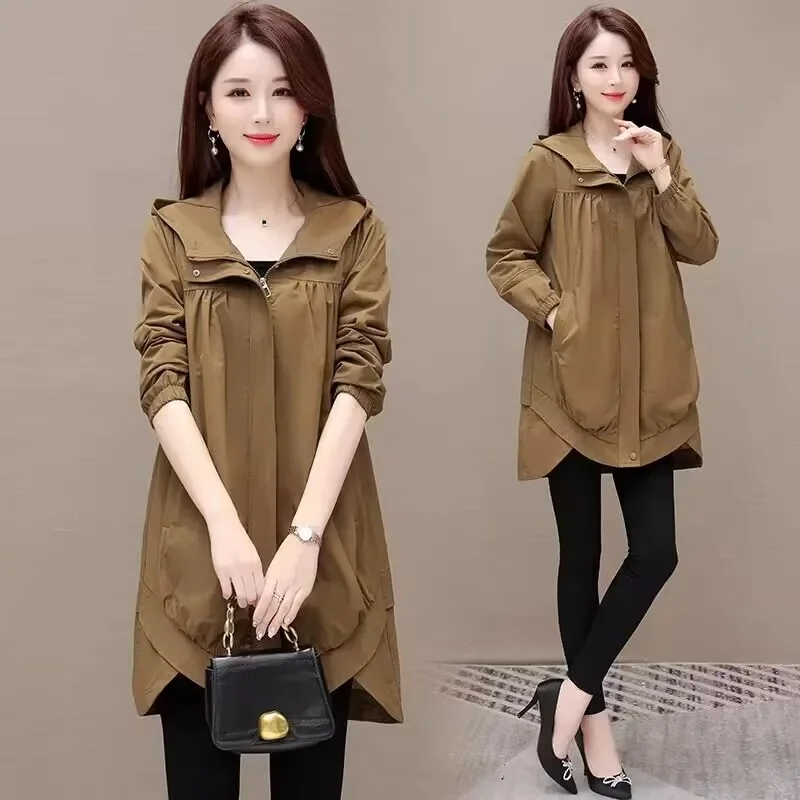 

Trench Coat Women Trim Washed Shaped Roupas Femininas Notch Lapel Detail Windcheater Ankle-Length Larger Colour Festival Layers
