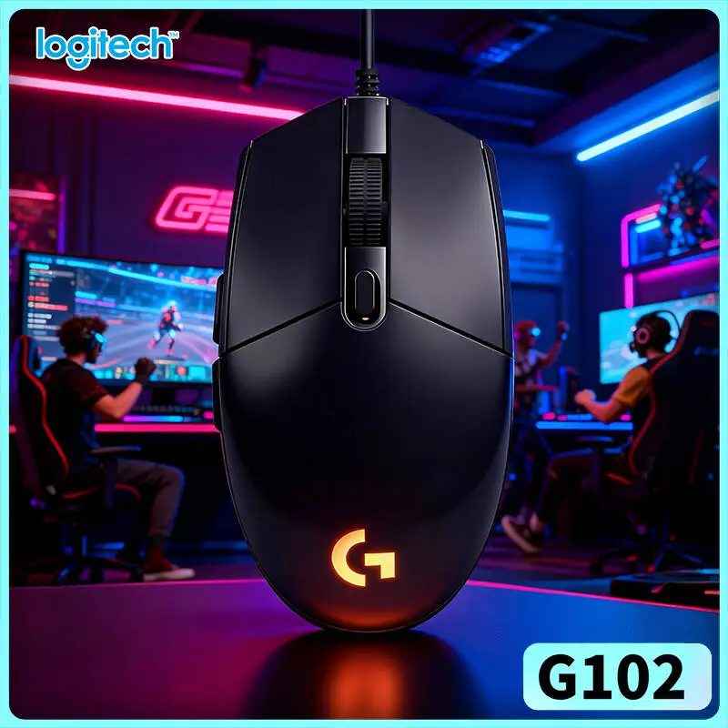 

Игровая мышь Logitech G102 проводная, частота опроса 1000 Гц, механические кнопки, RGB-подсветка для соревновательных FPS-игр
