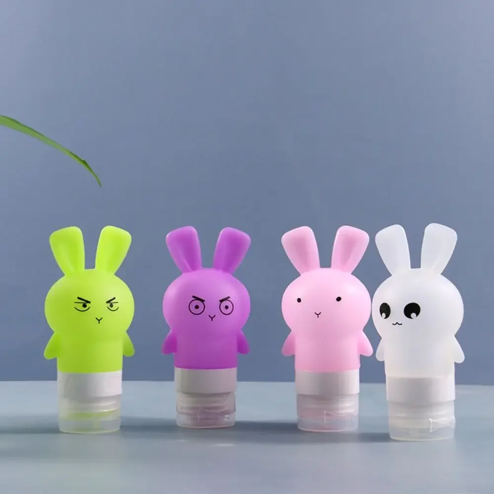 Silicone Sub-bottling New Cartoon Cute Travel Organizer Refillable 75ml Storage Bottle Cute Rabbit-shaped Silicone Refill Bottle