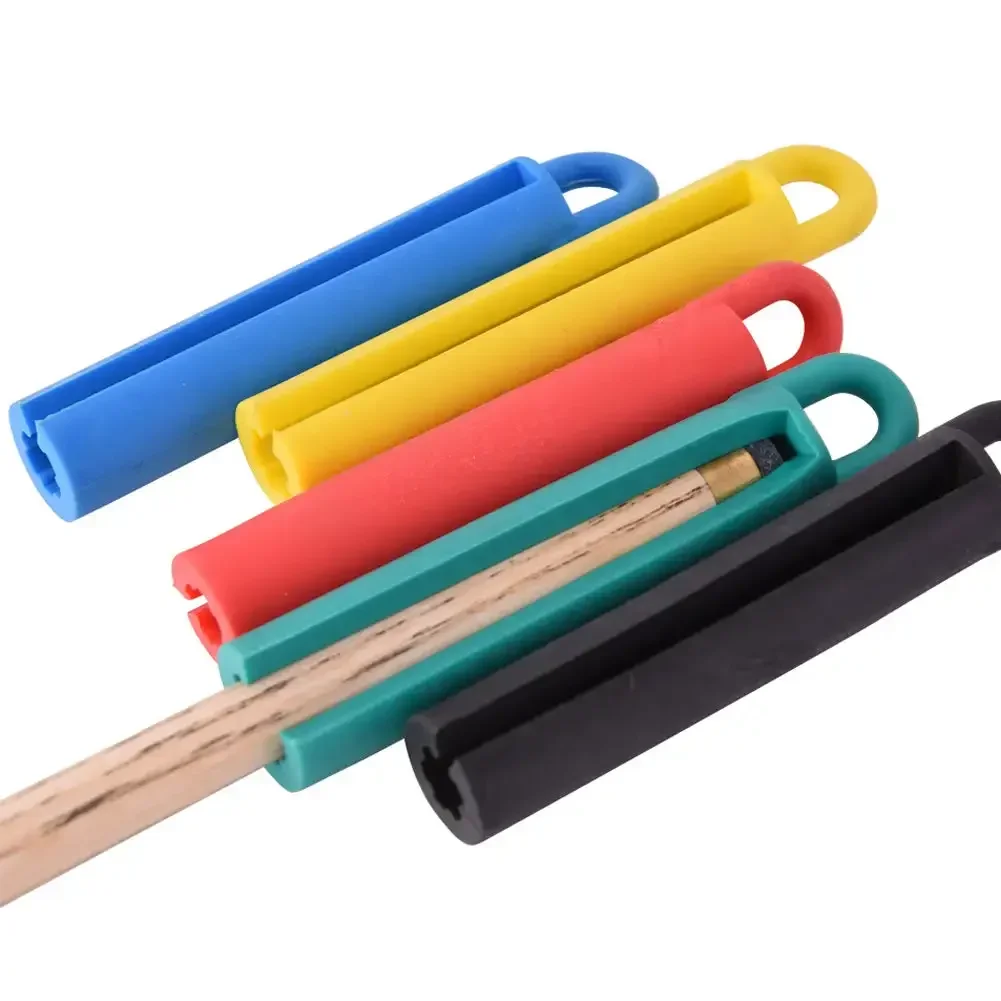 11/19cm Long Pool Snooker Billiard Cue Tip Rubber Hang Clamp Holder Tool Accessory Table Game Supplies 5Color