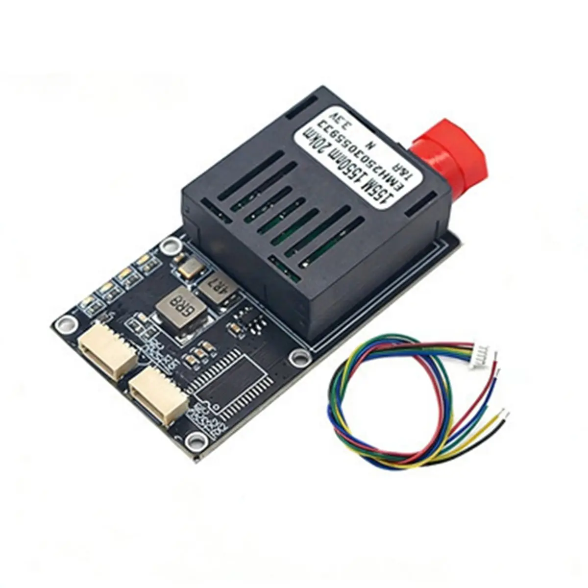 A49T 2 Analog Video CVBS+ TTL over Fiber Converter Optical Transceiver 20KM FC Fiber Optic Connector UART TTL SBUS for Drone