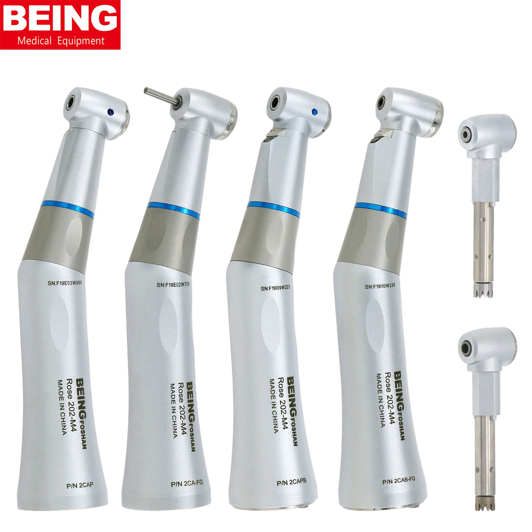 

BEING Dental Low Speed 1:1 Fiber Optic Contra Angle Handpiece Inner Water Spray Pipe ISO E Type for NSK KAVO