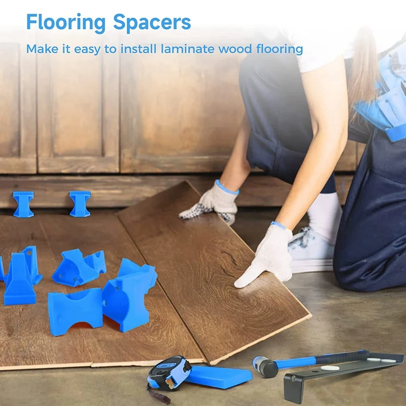 40PCS Flooring Spacers, 2 In 1 Laminate Flooring Spacers With 1/2Inch & 1/4Inch Gaps