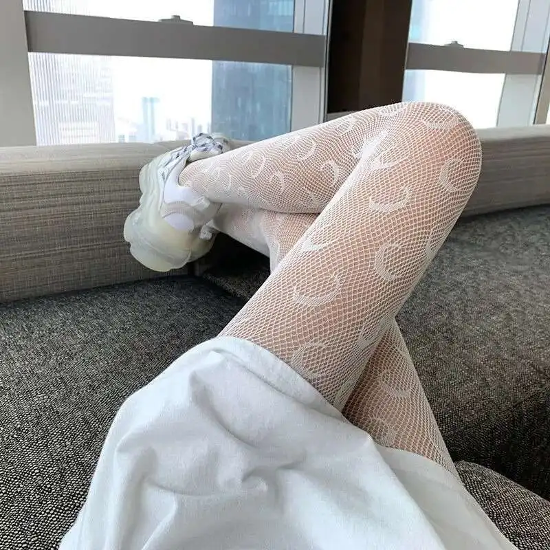 Anime Sailor Silk Stockings Cosplay Costumes Sexy Fishnet Tight Fashion Moon Black White Lolita Mesh Socks TuiWa 2025
