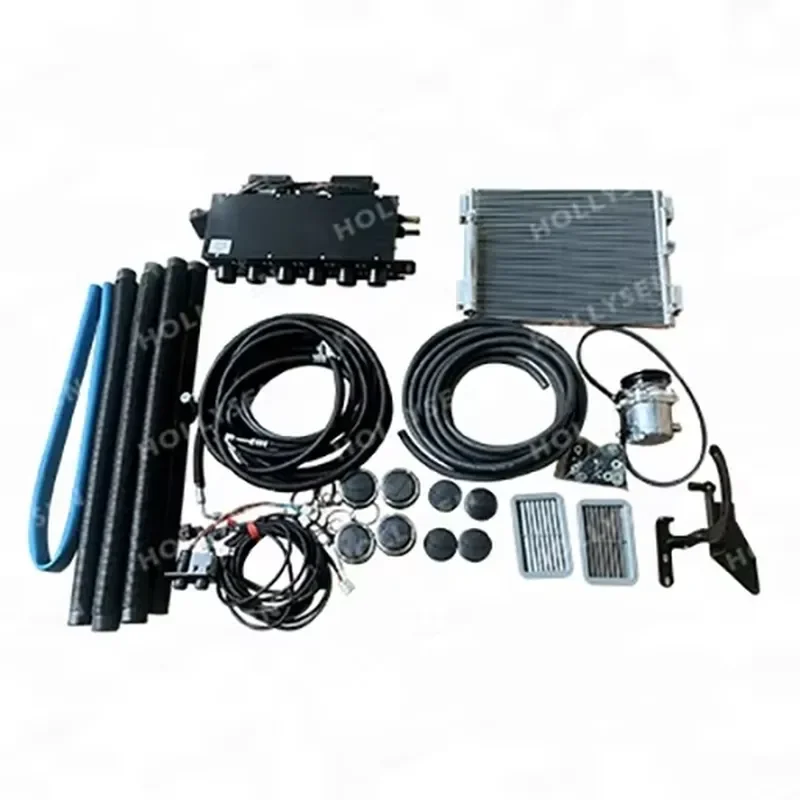 

New Air Conditioner Compressor with Heating and Refrigeration Functions for Universal 12V 24V Car AC Evaporator Assembly Kit