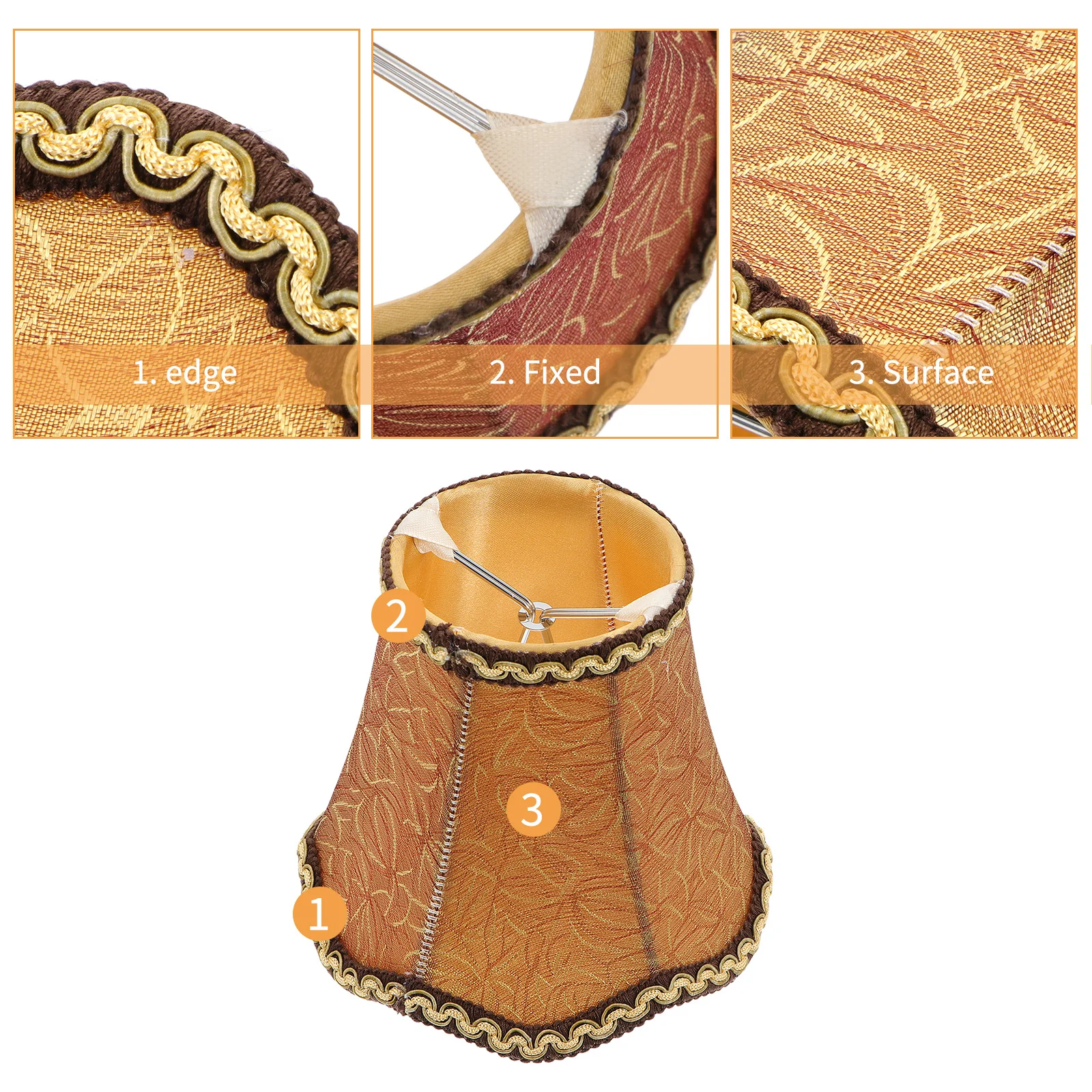 

1 pc Lamp Shade Cover: Vintage Cloth Fabric For Table Floor Bedside Lamp Fixture Decorative Light Chandelier Dining Room Bedroom